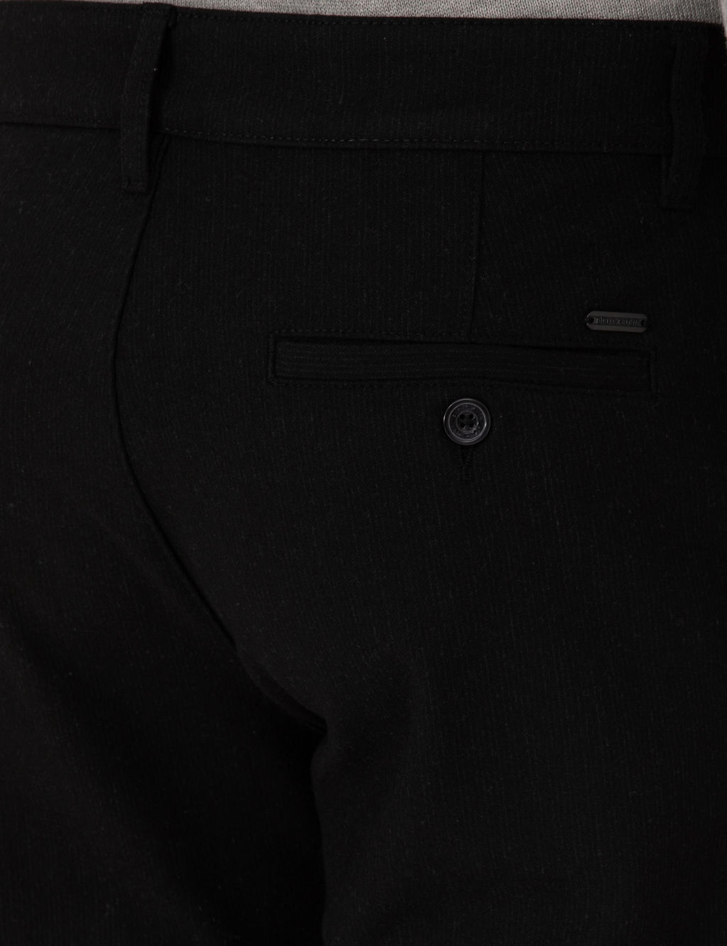 Siyah Slim Fit Kanvas Pantolon - Pierre cardin фото 6