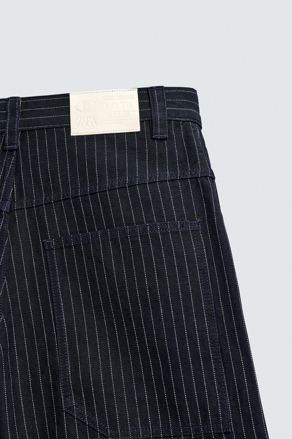 CHAMPION ® X ZARA STRIPED BAGGY FIT BERMUDA SHORTS  фото 10