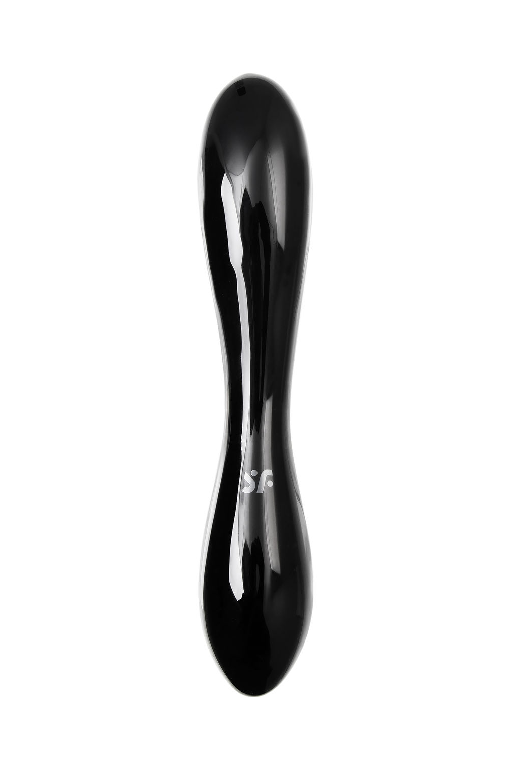 Двусторонний фаллоимитатор Satisfyer Dazzling Crystal 1, стекло, черный, 18,5 см  фото 3