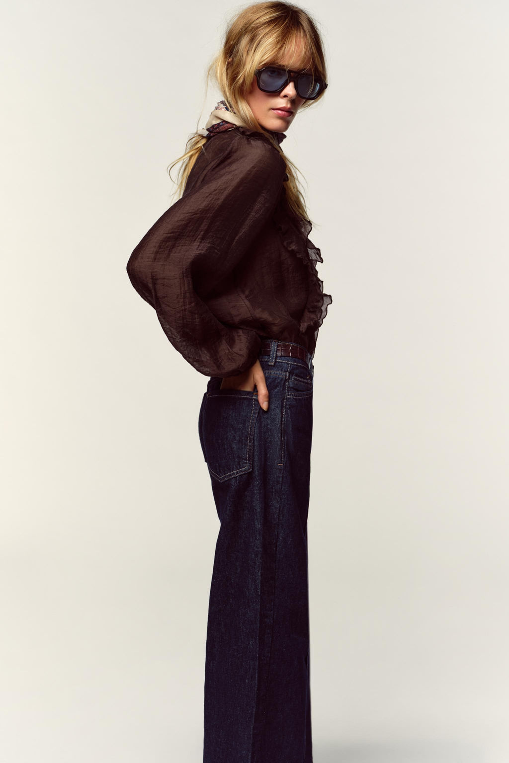 RUFFLED BLOUSE - Zara фото 11