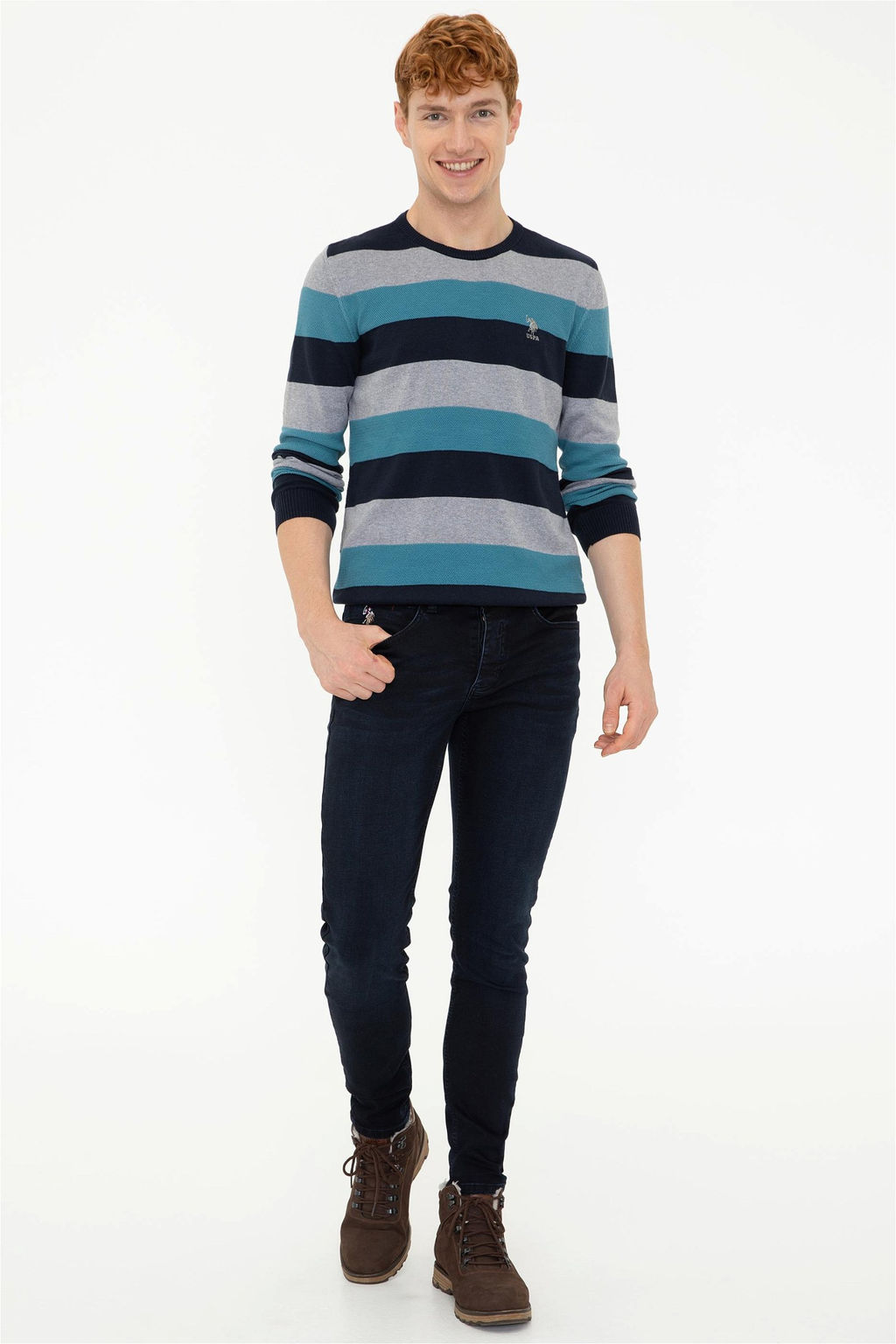 Мужской флот синий свитер Неожиданная скидка в корзине - U.s. polo assn фото 5