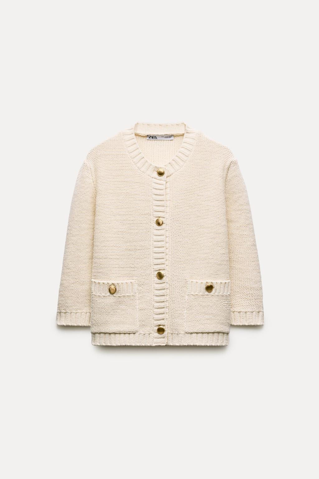 PLAIN KNIT CARDIGAN - Zara фото 13
