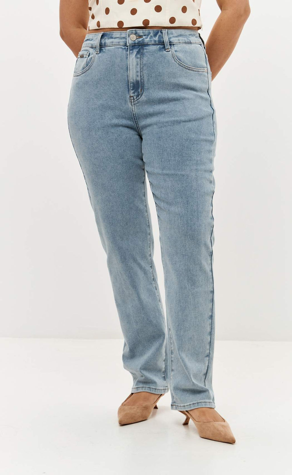 Джинсы F612-01-571E l.blue - Fine joyce фото 9