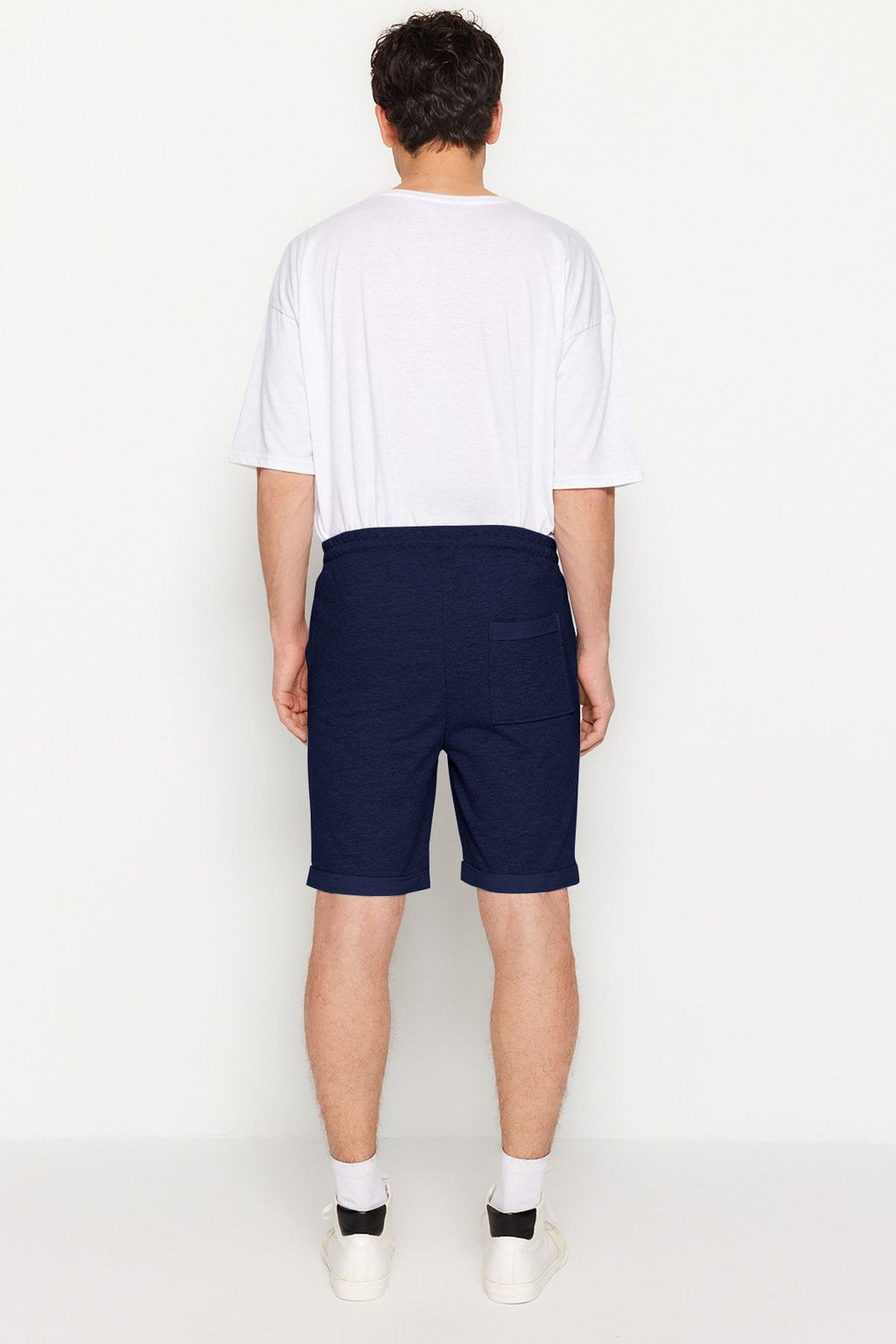 TRENDYOL MAN Gri Regular/Normal Kesim Orta Boy Lastik Belli Bagc?kl? Duble Paca Sort TMNSS21SR0046 - Trendyolmilla фото 12