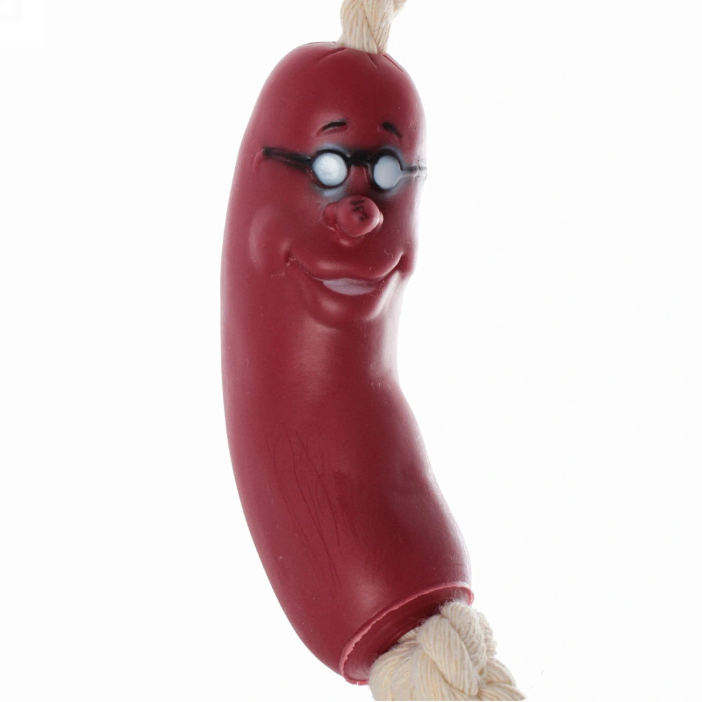 Цена за 2 шт. Игрушка - канат для собак "Сосиски для Бро", цвет как на фото, 57см (лейбл)