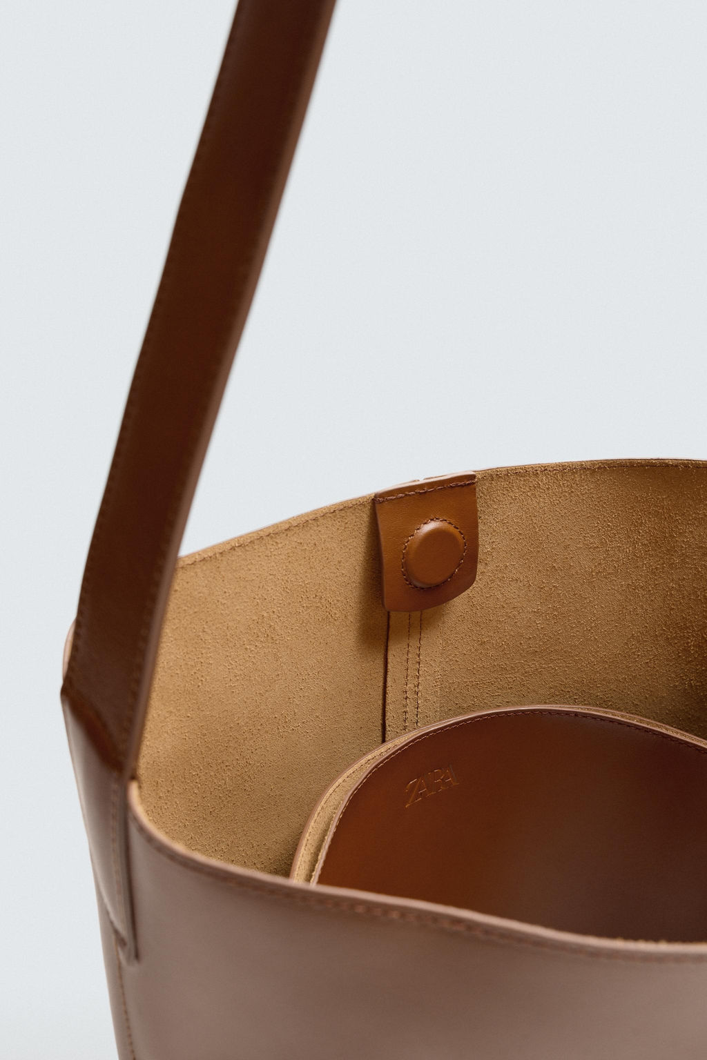 LIMITED EDITION LEATHER SHOPPER BAG - Zara фото 7