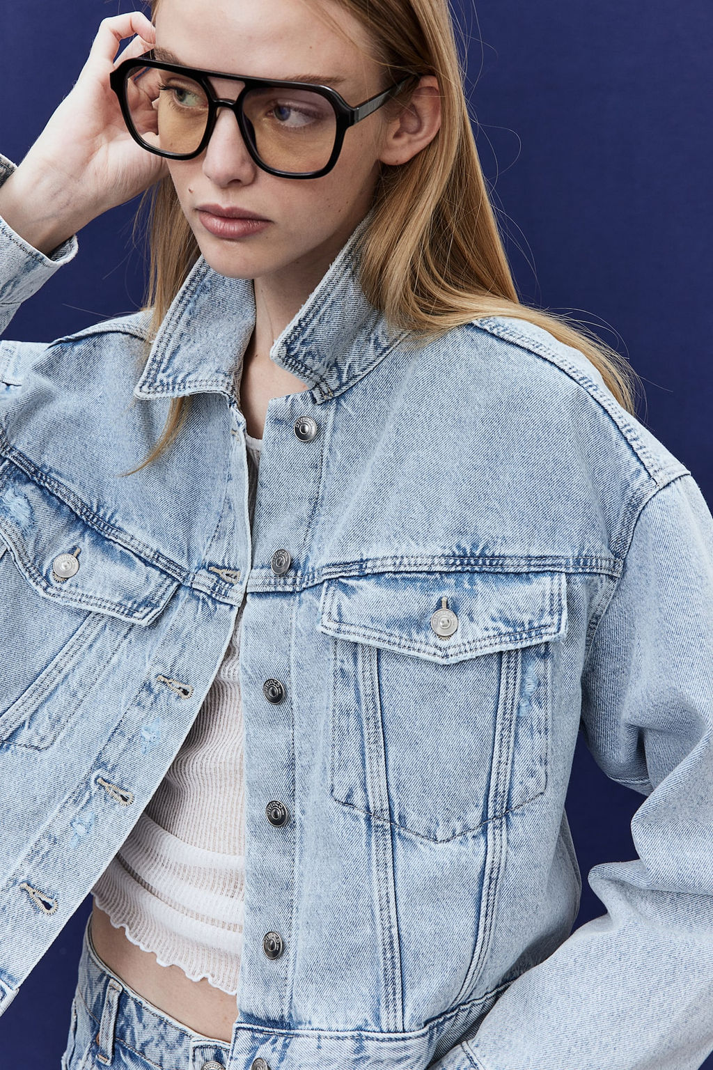 Cazadora denim corta - H&m фото 4