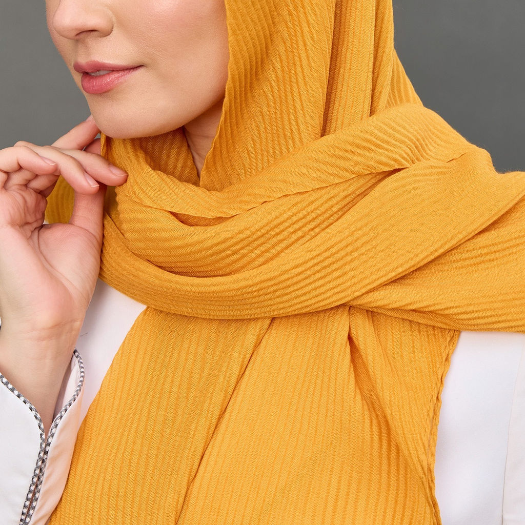 Палантин 170 х 70 см, цвет желтый - Мастерская ПОКРОВ фото 2