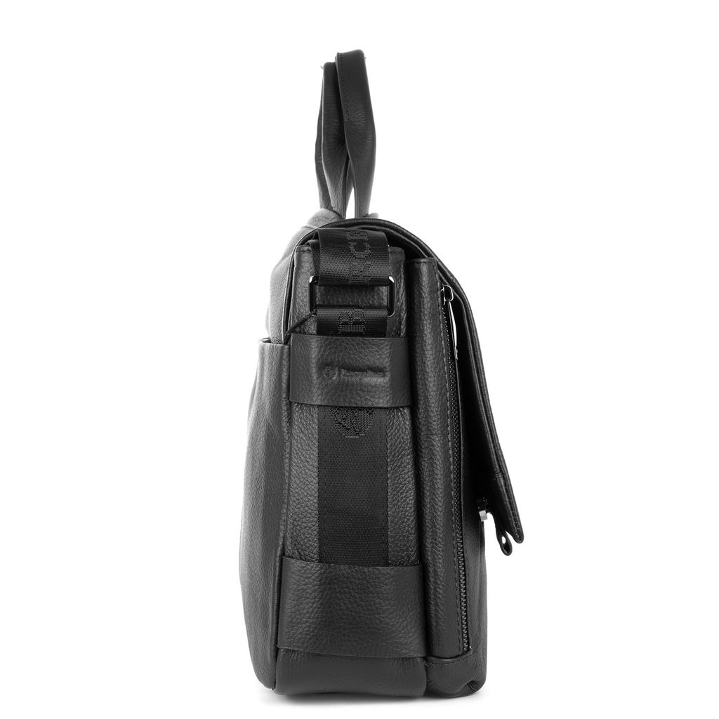 155-416 black, мужской кожаный портфель Barcelo Biagi