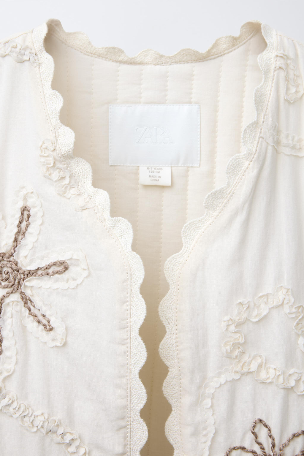 EMBROIDERED FLORAL WAISTCOAT - Zara фото 3