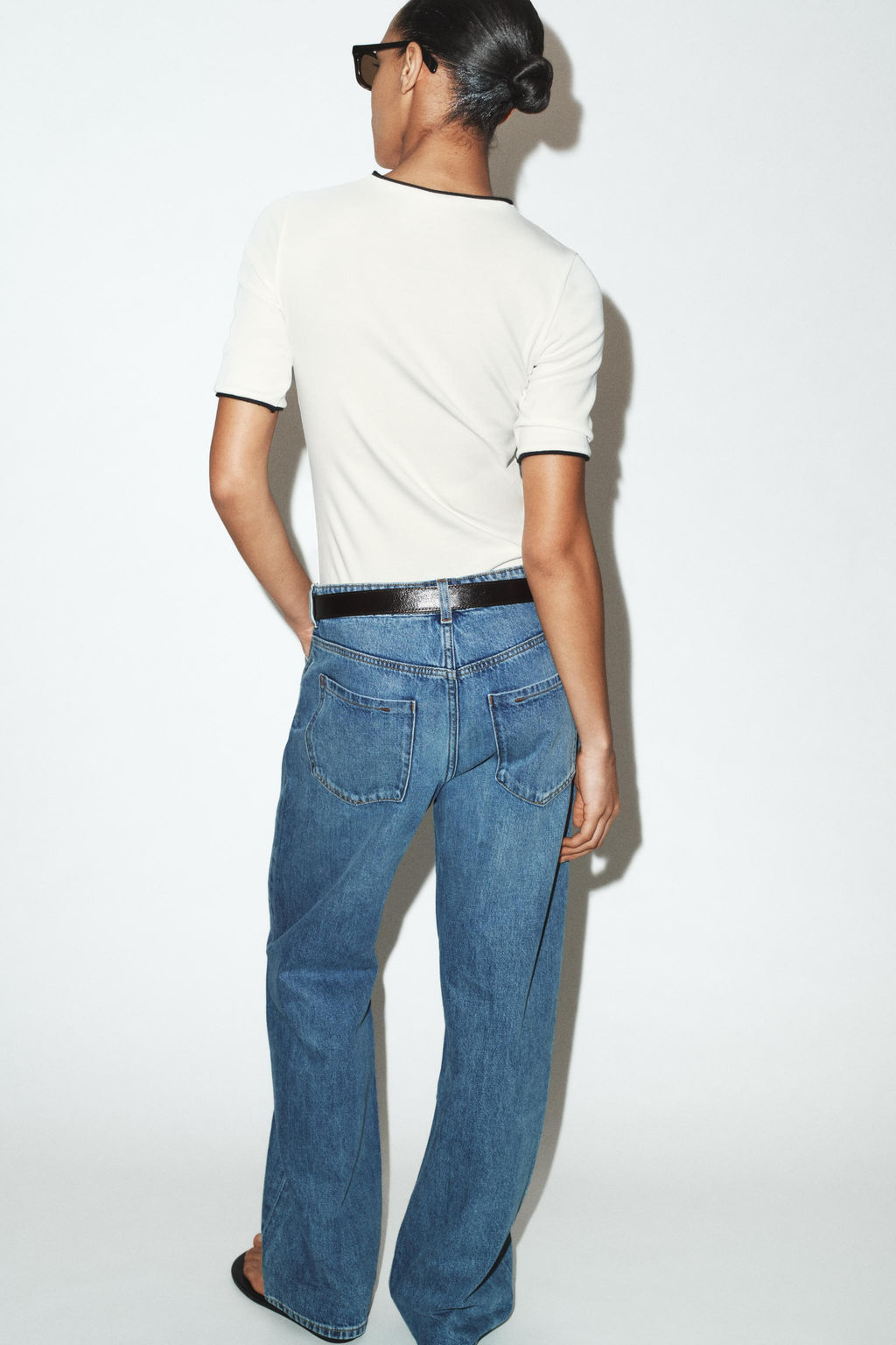 CONTRASTING TRIM SLOGAN T-SHIRT - Zara фото 7