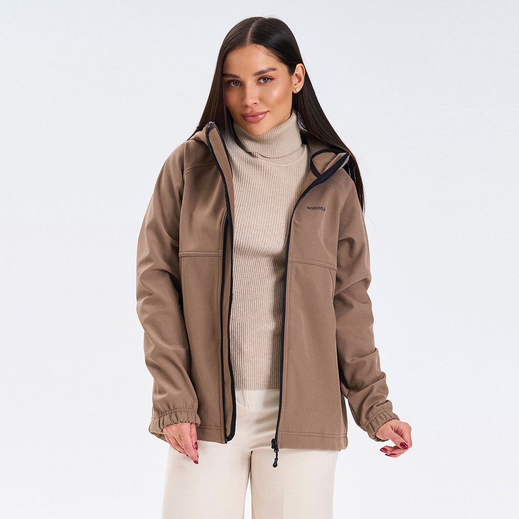 RODOS Ветровка softshell женская демисезон М-312 Какао