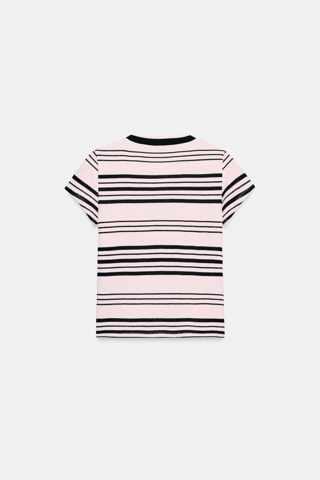 TOP RAYAS BOTONES / Rosa