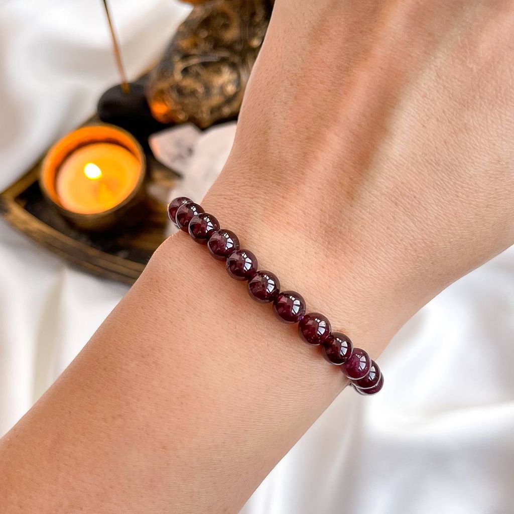 Браслет из Граната (Пироп) 16 см