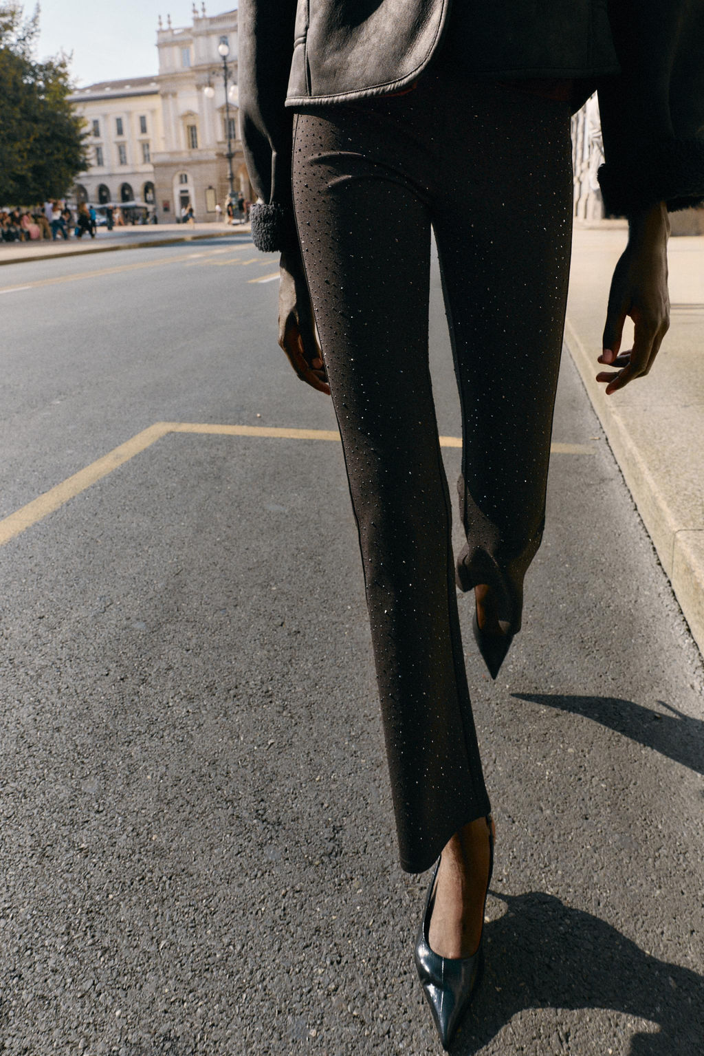 FLARED SHIMMER LEGGINGS - Zara фото 3
