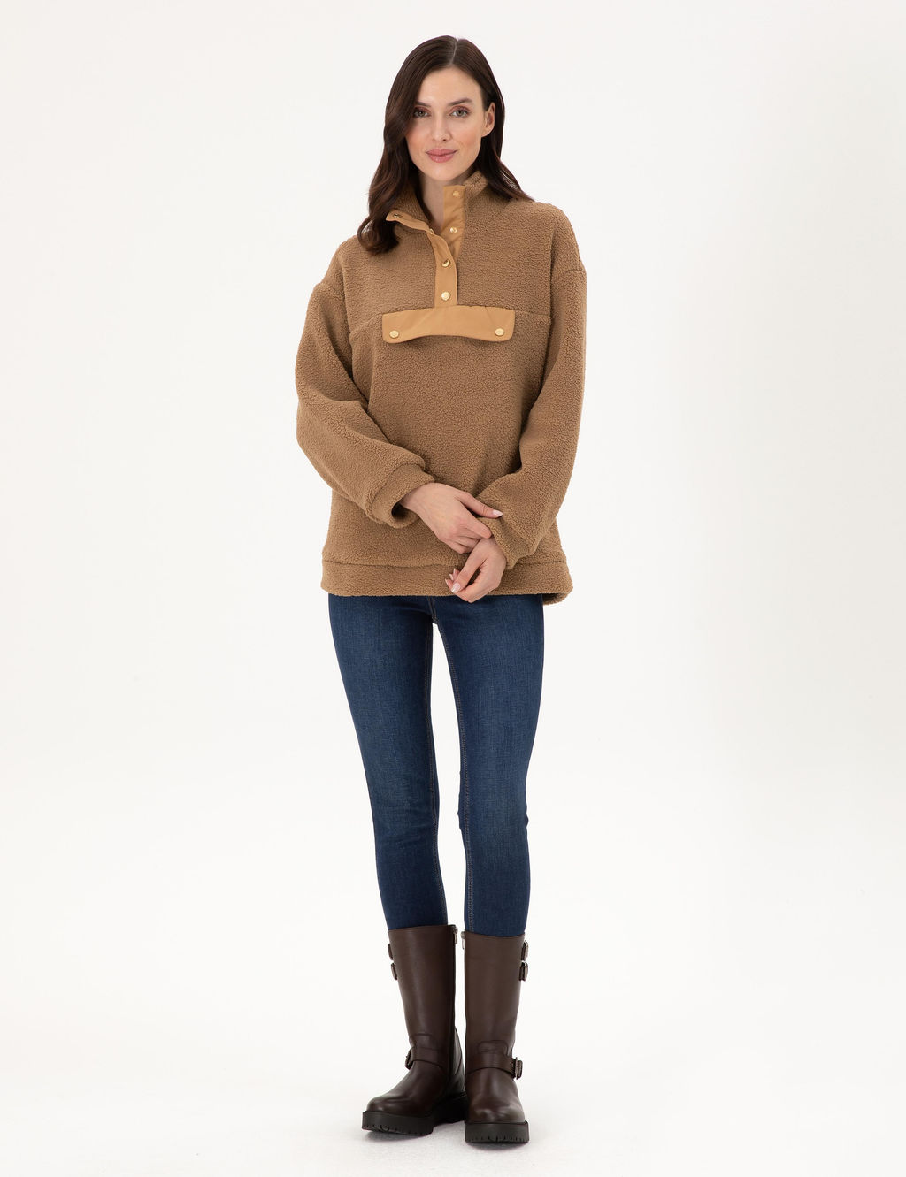 Camel Oversize Sweatshirt - Pierre cardin фото 4