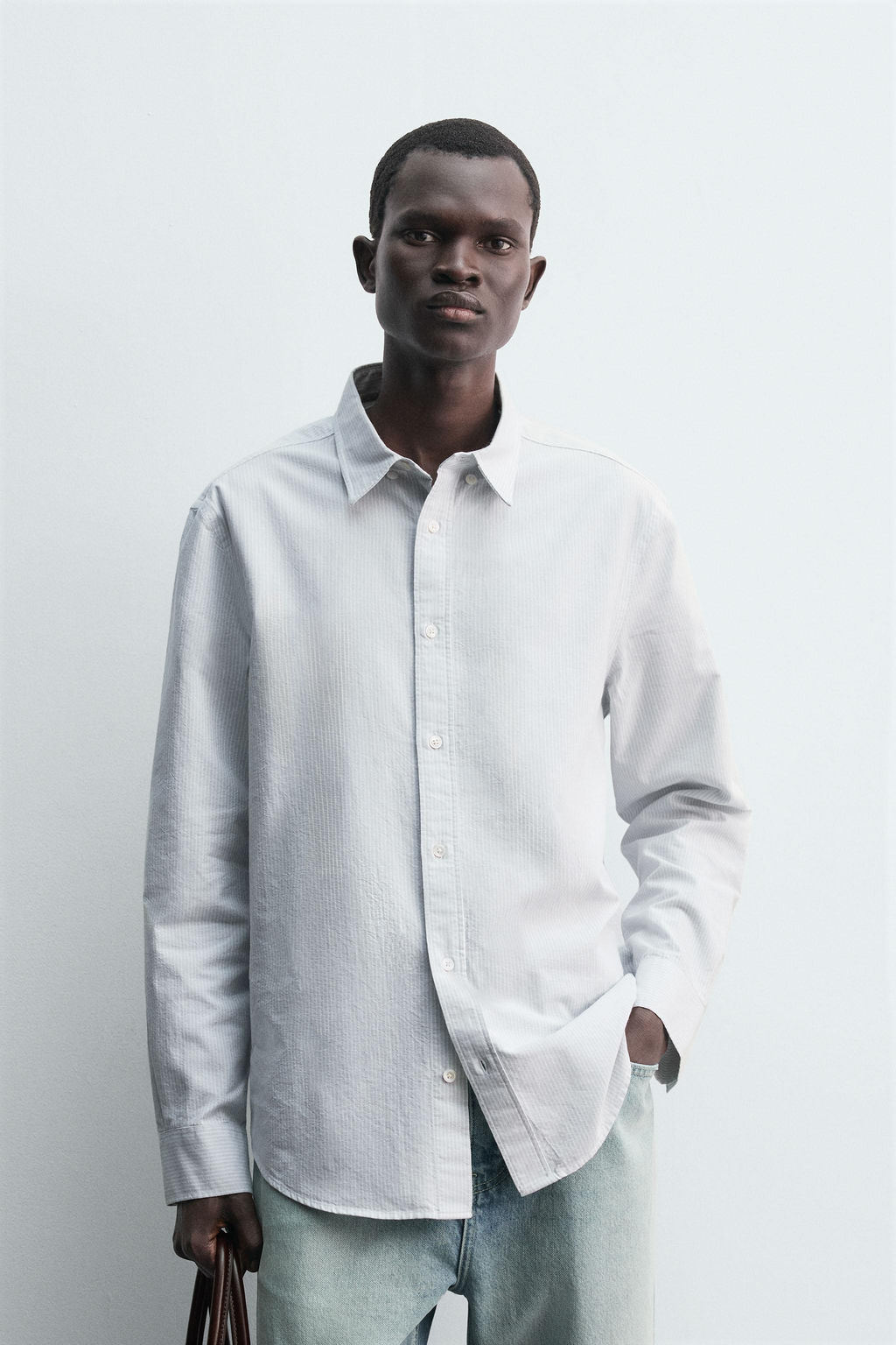 STRIPED OXFORD SHIRT - Zara фото 2