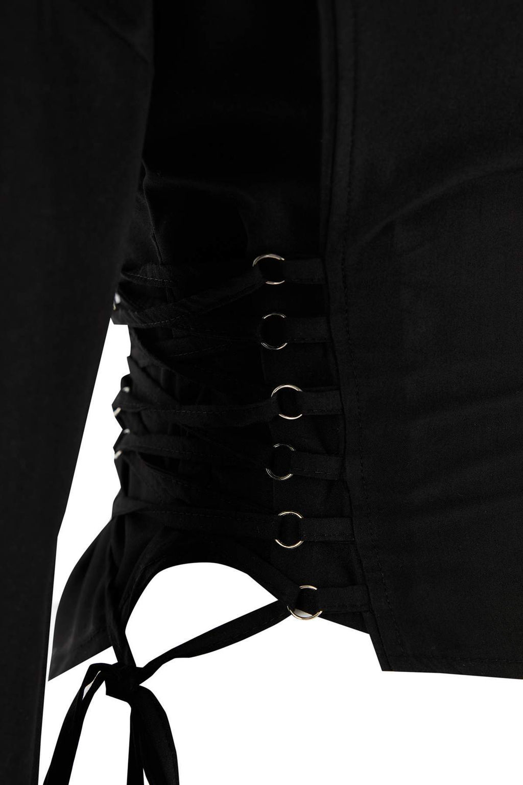 Siyah Belden Bagc?kl? Ayarlanabilir S?k/Gece Gomlek TPRAW26GO00001 - Trendyolmilla фото 2