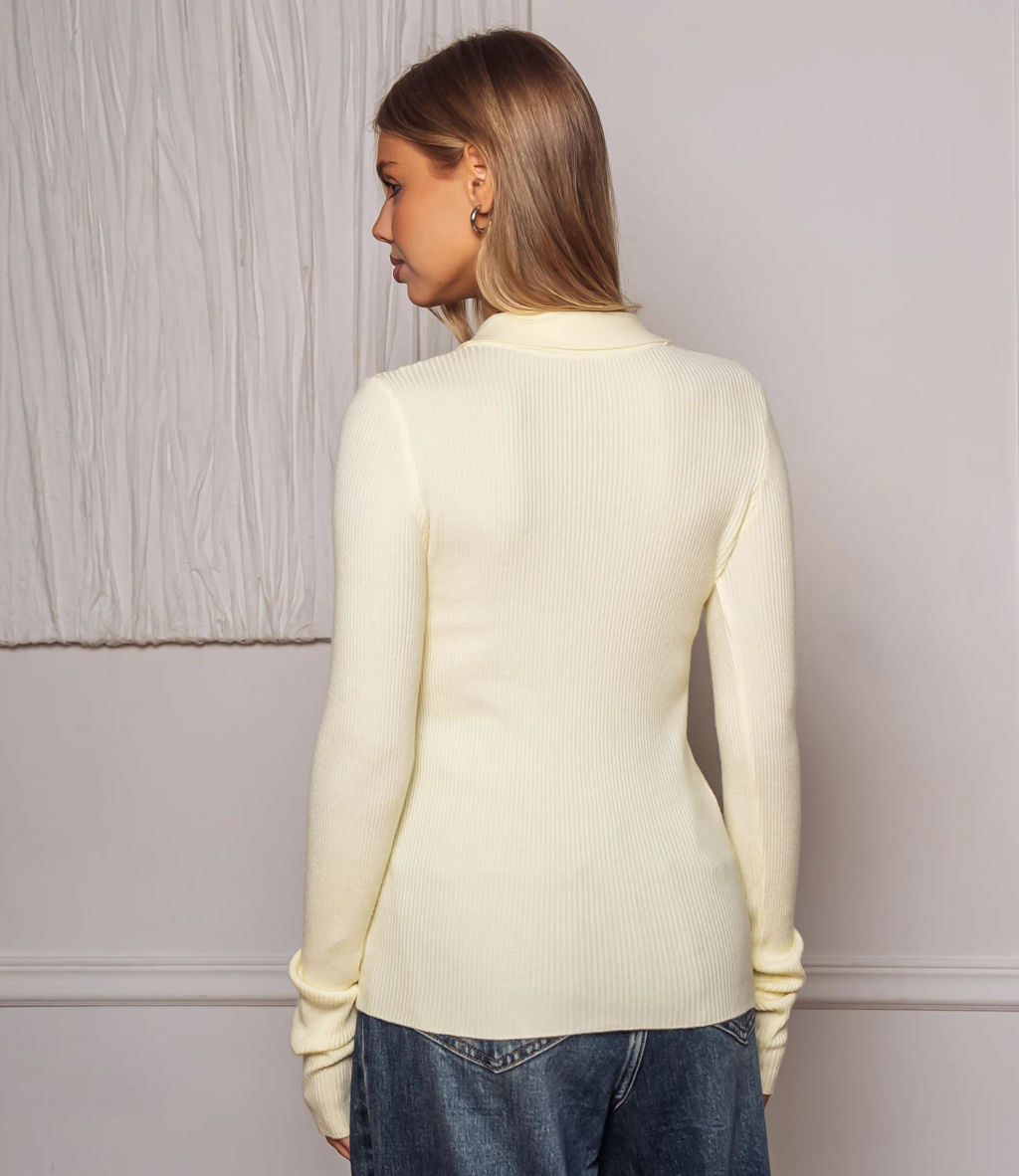 Джемпер #КТ3127, жёлтый