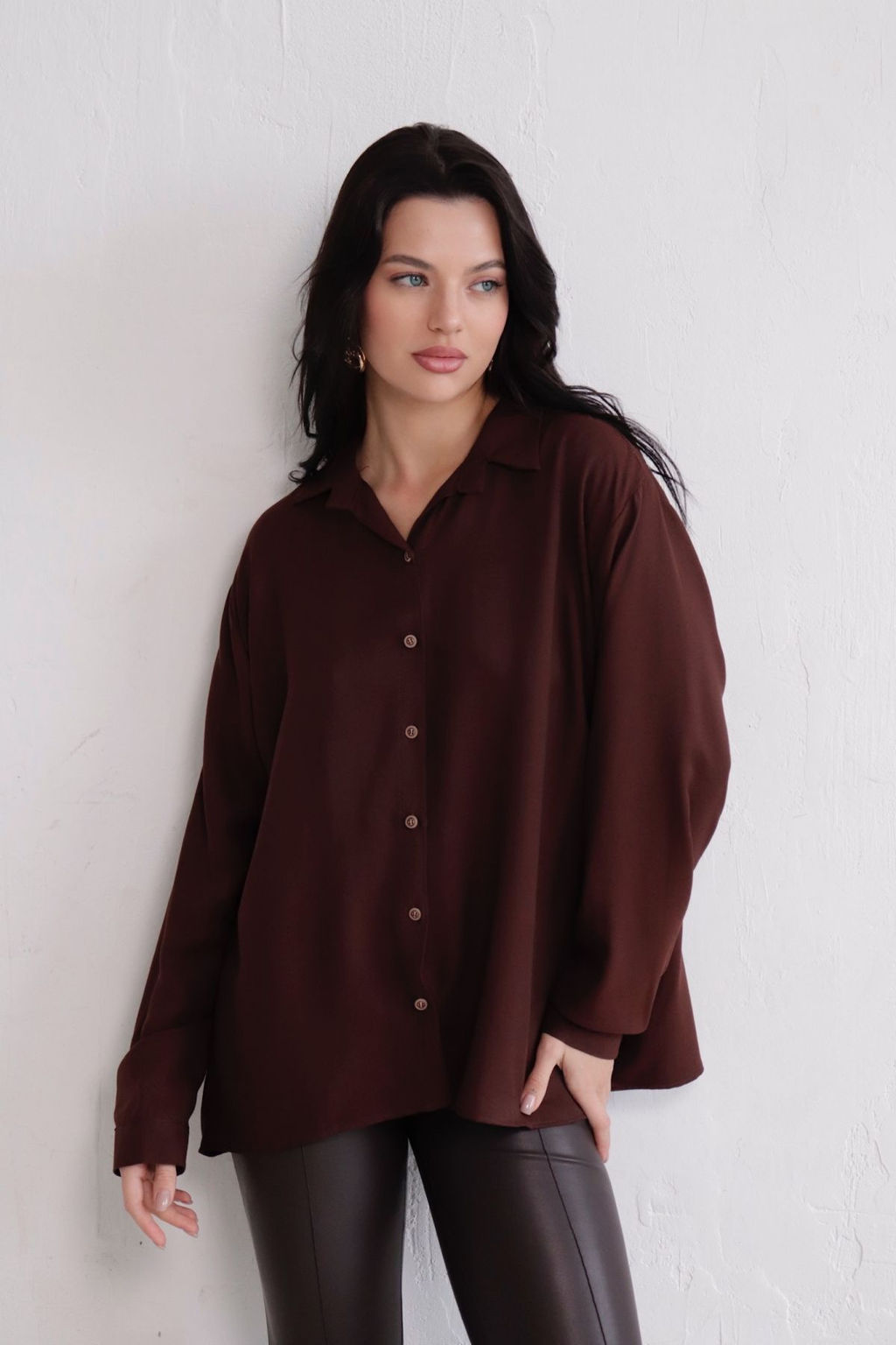 11182 Рубашка коричневая - Martichelli фото 12