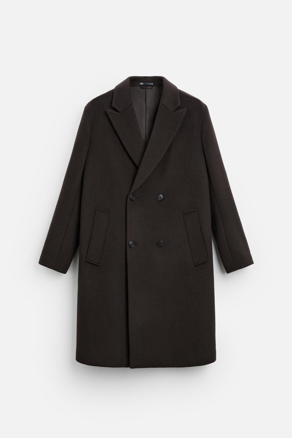 WOOL BLEND DOUBLE-BREASTED COAT - Zara фото 7