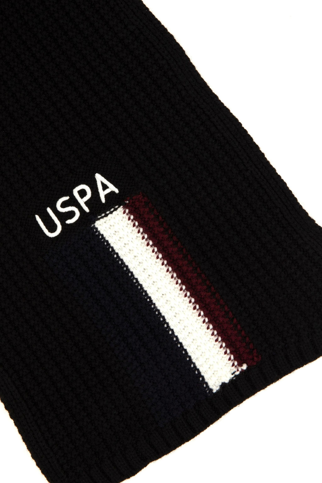 Мужской черный шарф Неожиданная скидка в корзине - U.s. polo assn фото 2