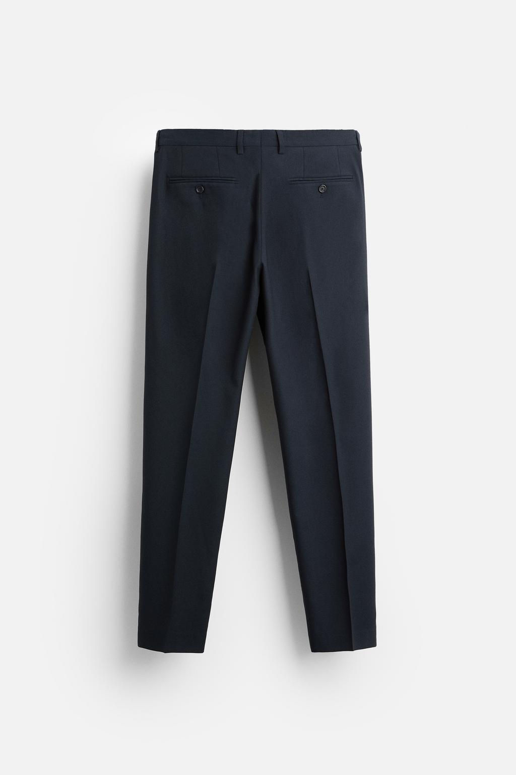 TEXTURED SUIT TROUSERS - Zara фото 6