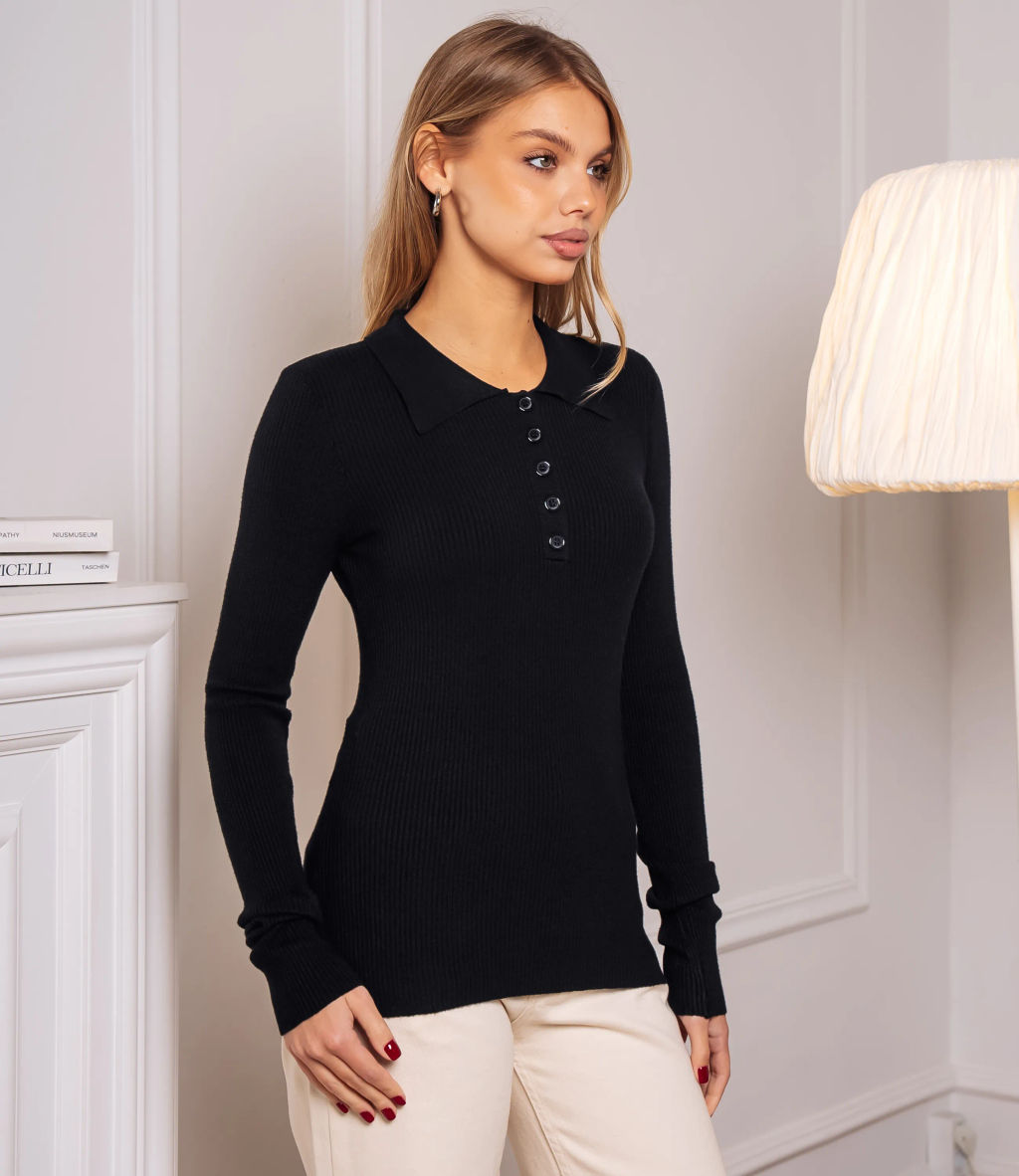 Джемпер #КТ3127, чёрный