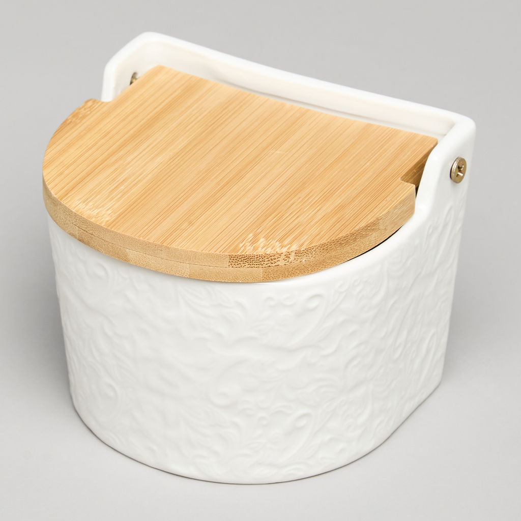 БАНКА ДЛЯ СОЛИ С ДЕР.КРЫШКОЙ LEFARD MUSE 11,5*11*9,5 СМ 450 МЛ  фото 5