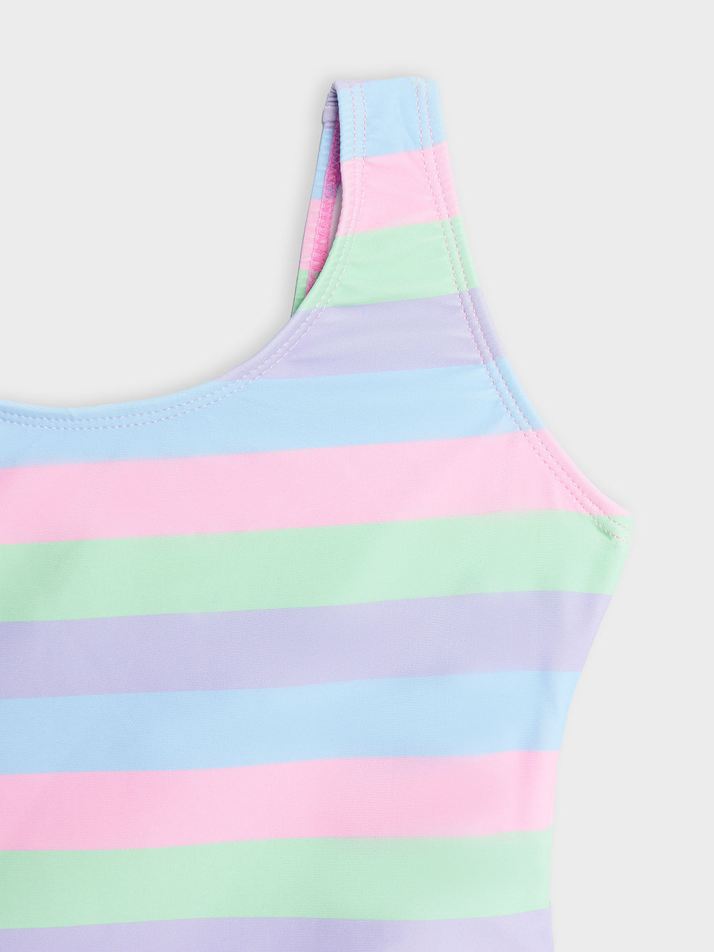 Купальник для девочек в разноцветную горизонтальную полоску - Mark formelle фото 3