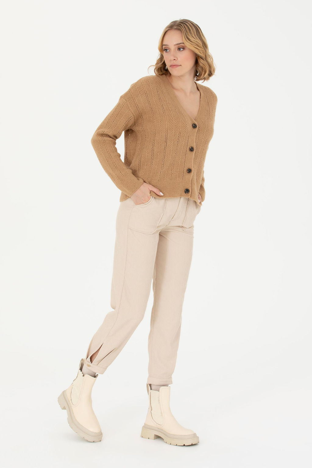 Женские кремовые брюки Неожиданная скидка в корзине - U.s. polo assn фото 10