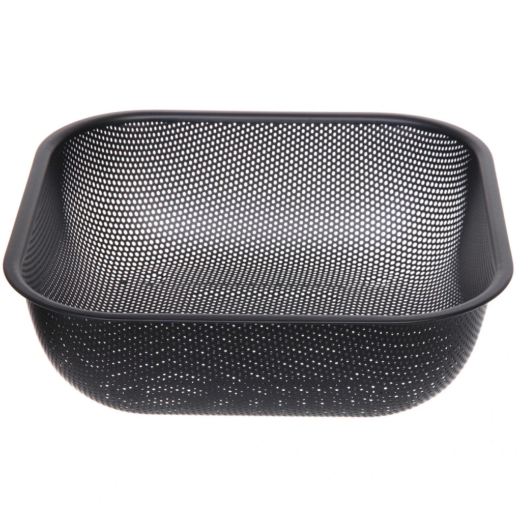 Дуршлаг металлический "Black" 25*25см