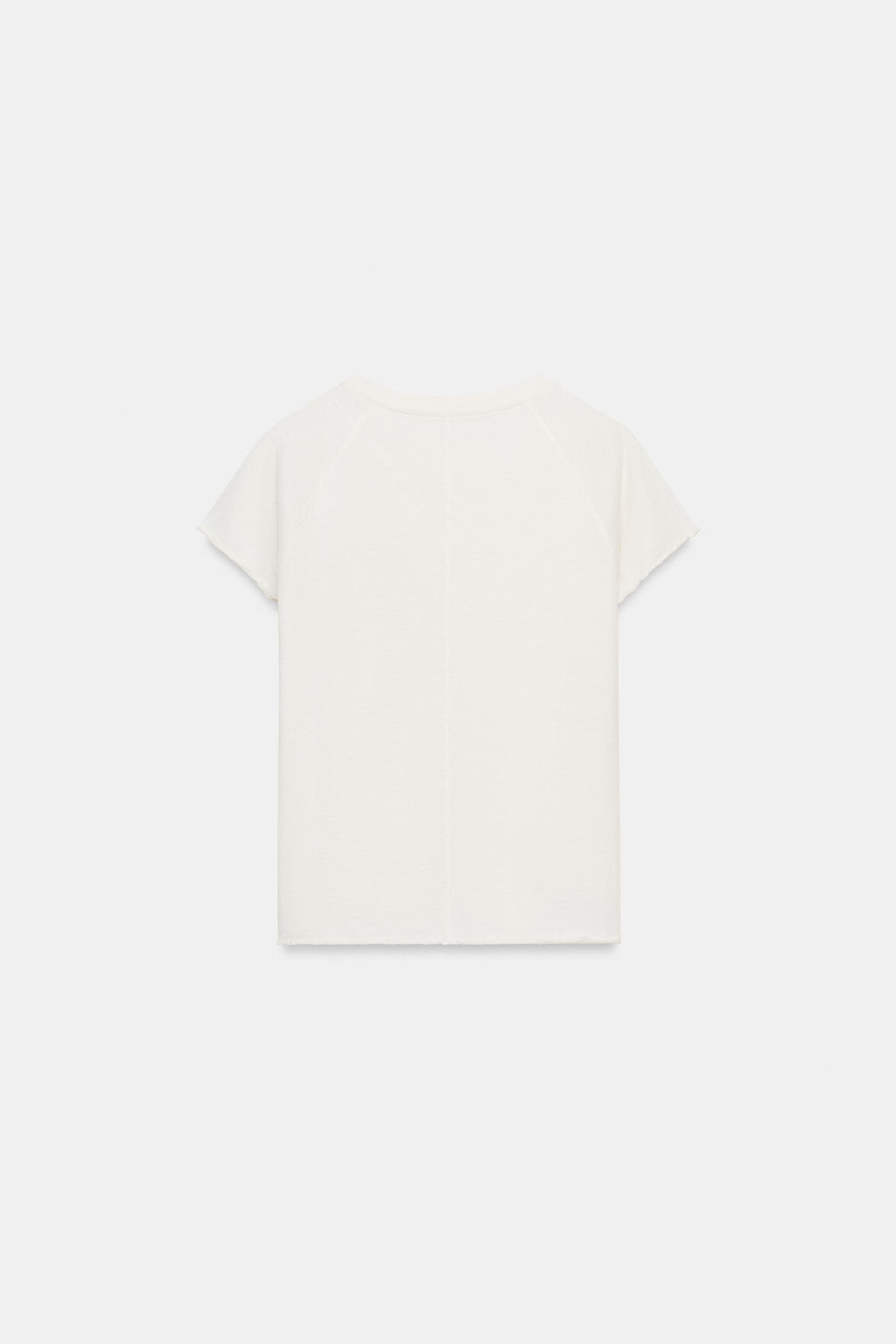CAMISETA MANGA RANGL?N TEXTO / Crudo - Zara фото 4
