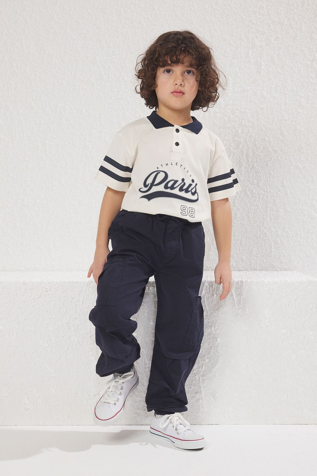 Bej %100 Pamuk Erkek Cocuk Cep Detayl? Lastikli Kordonlu Dokuma Pantolon TKDSS25PL00005 - Trendyolmilla фото 6