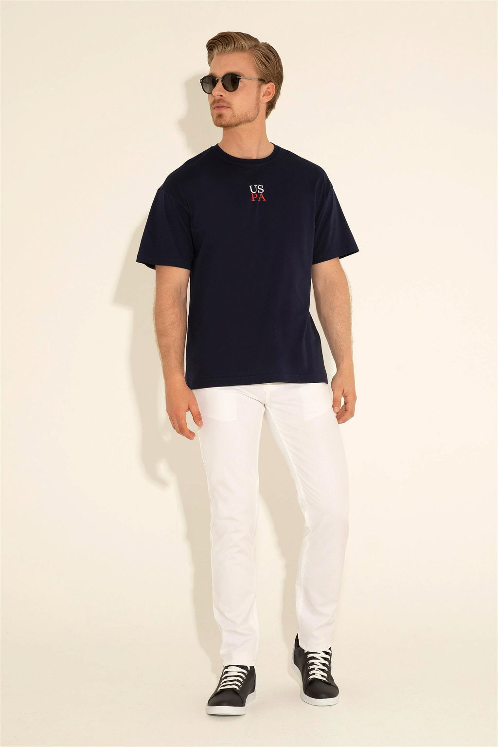 Футболка U.S. Polo Assn. мужская темно-синяя хлопок  фото 12