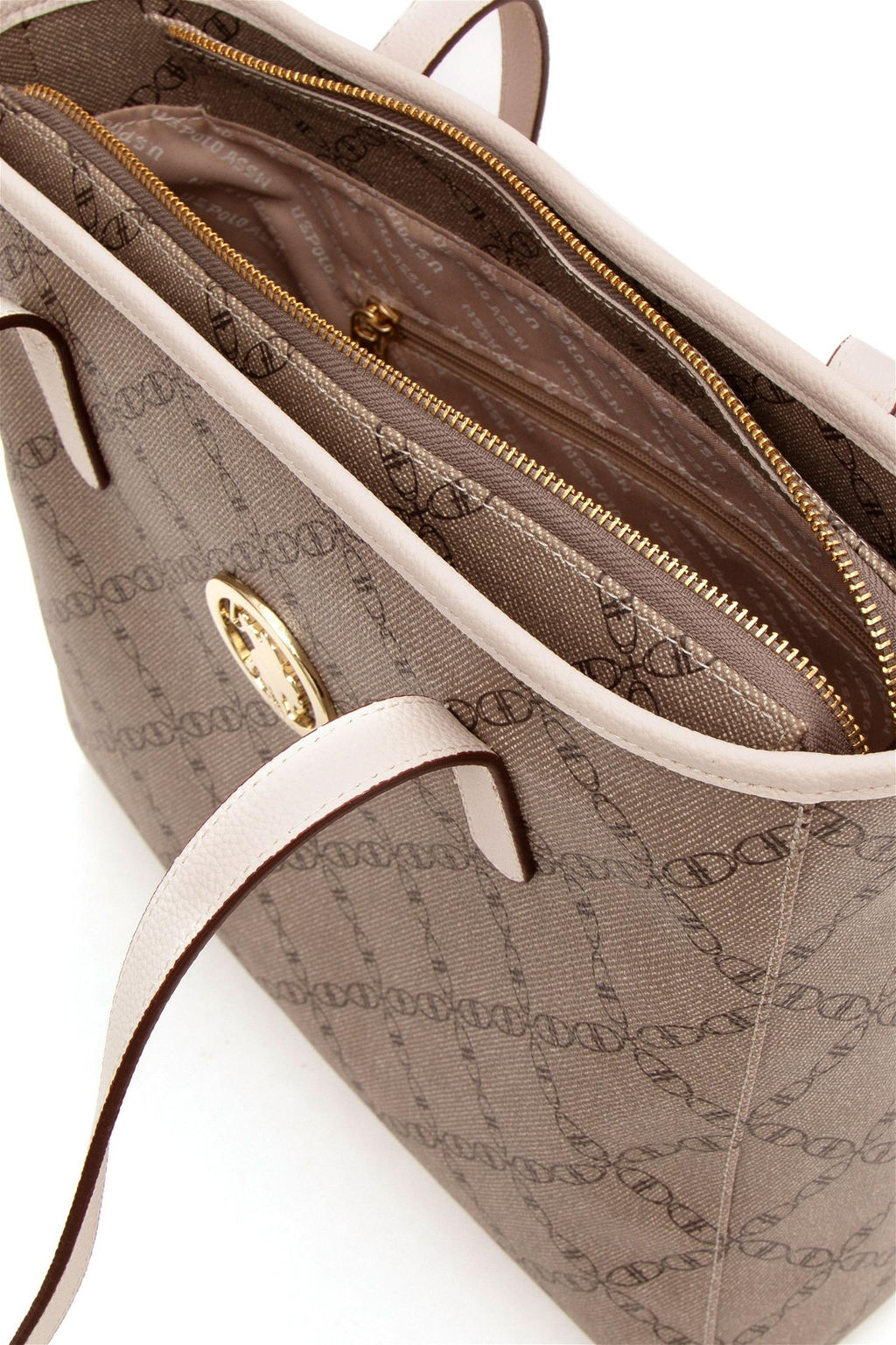 Женская бежевая сумка через плечо - U.s. polo assn фото 6