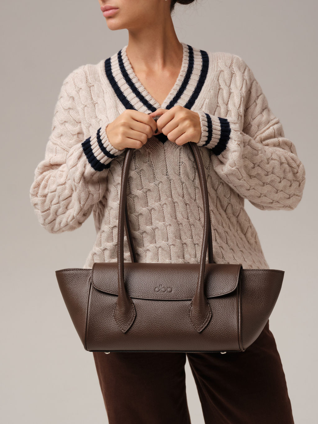 Кожаная сумка Viki DBR 31341 темно-коричневый фото 2