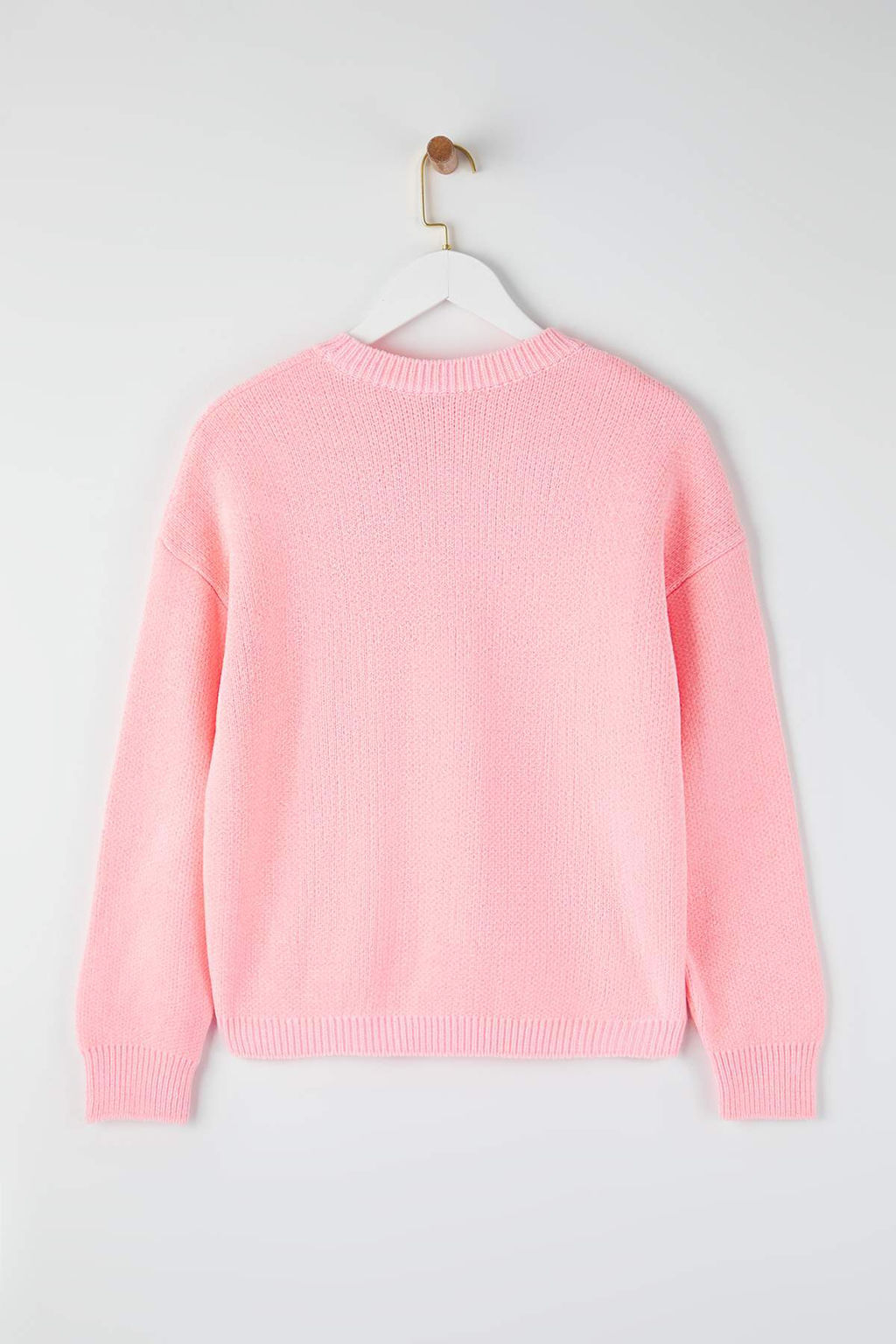 Pembe Genis Kal?p Ozel Iplik Triko Kazak TWOAW26KZ00090 - Trendyolmilla фото 6