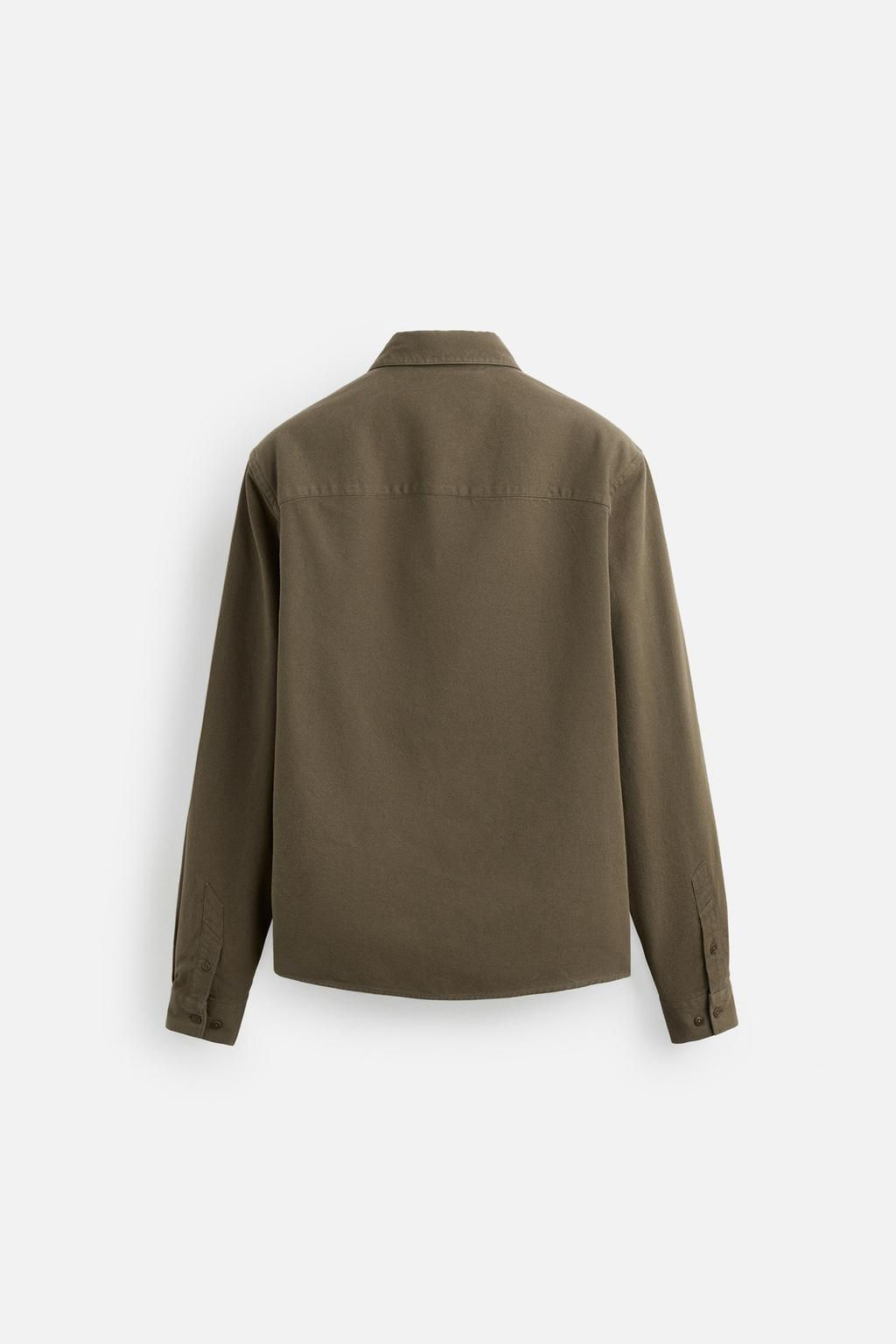 BRUSHED COTTON SHIRT - Zara фото 17