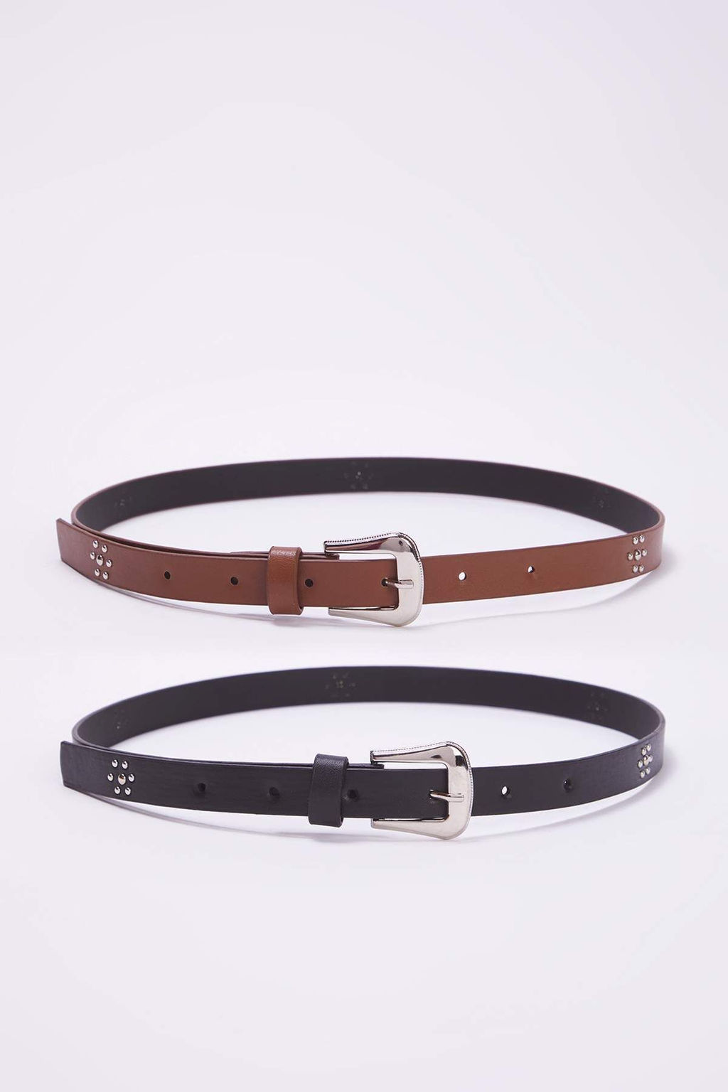 Siyah-Taba 2li Paket Deri Gorunumlu Kemer TWOAW26KE00000