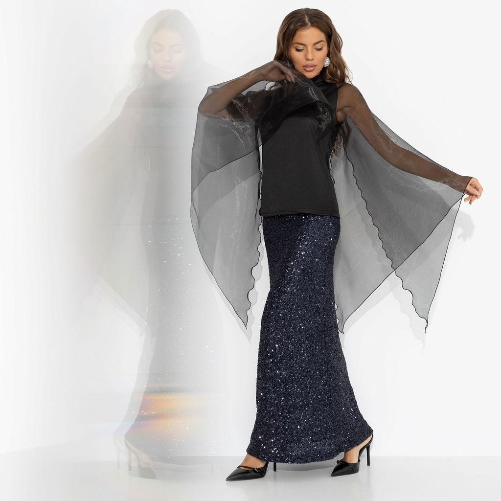 Блуза с акцентными рукавами, Незаменимая / Новый год - Charutti фото 8