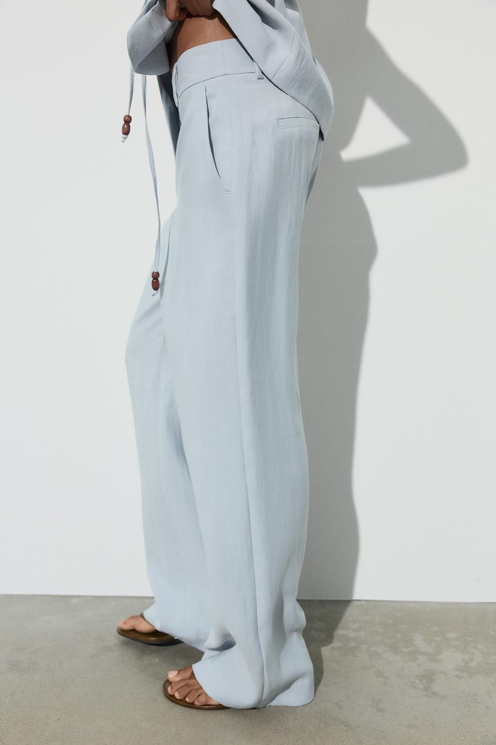 HIGH-WAIST STRAIGHT-LEG TROUSERS - Zara фото 4