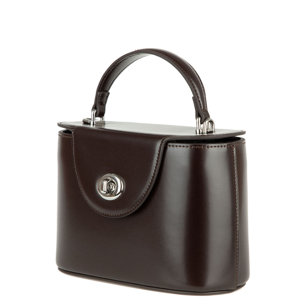 1139 chocolate, Женская кожаная сумка, Barcelo Biagi  фото 2