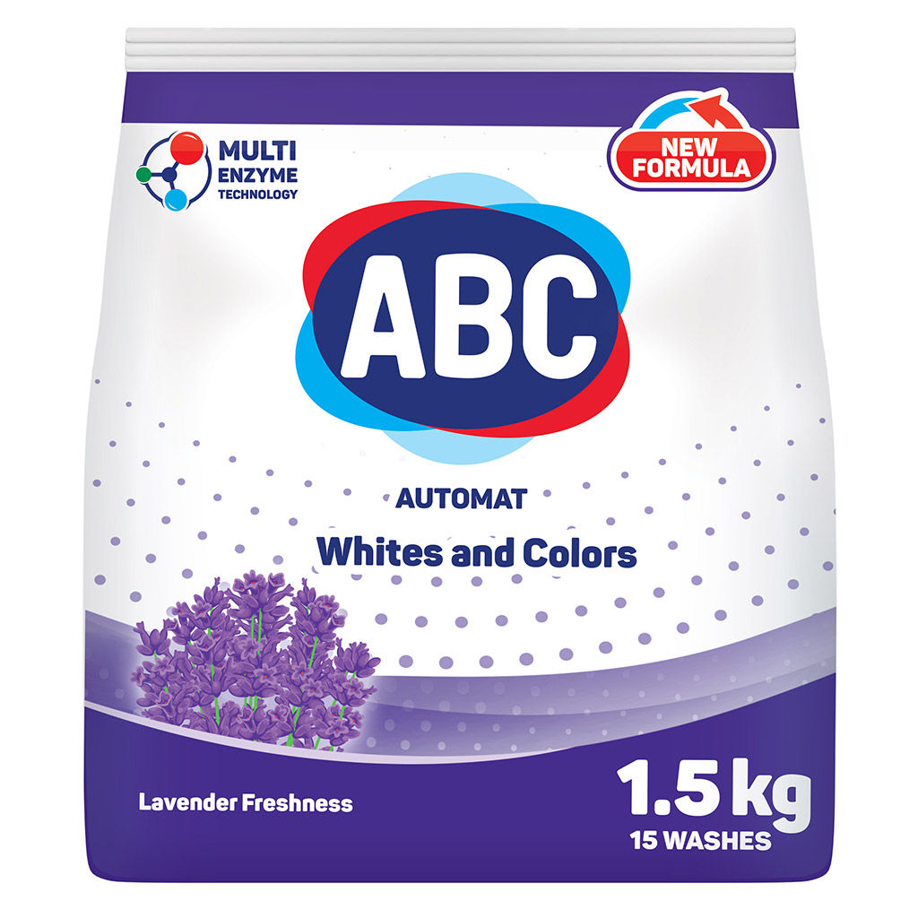 Стиральный порошок "ABC Лаванда" 1500гр (Турция)