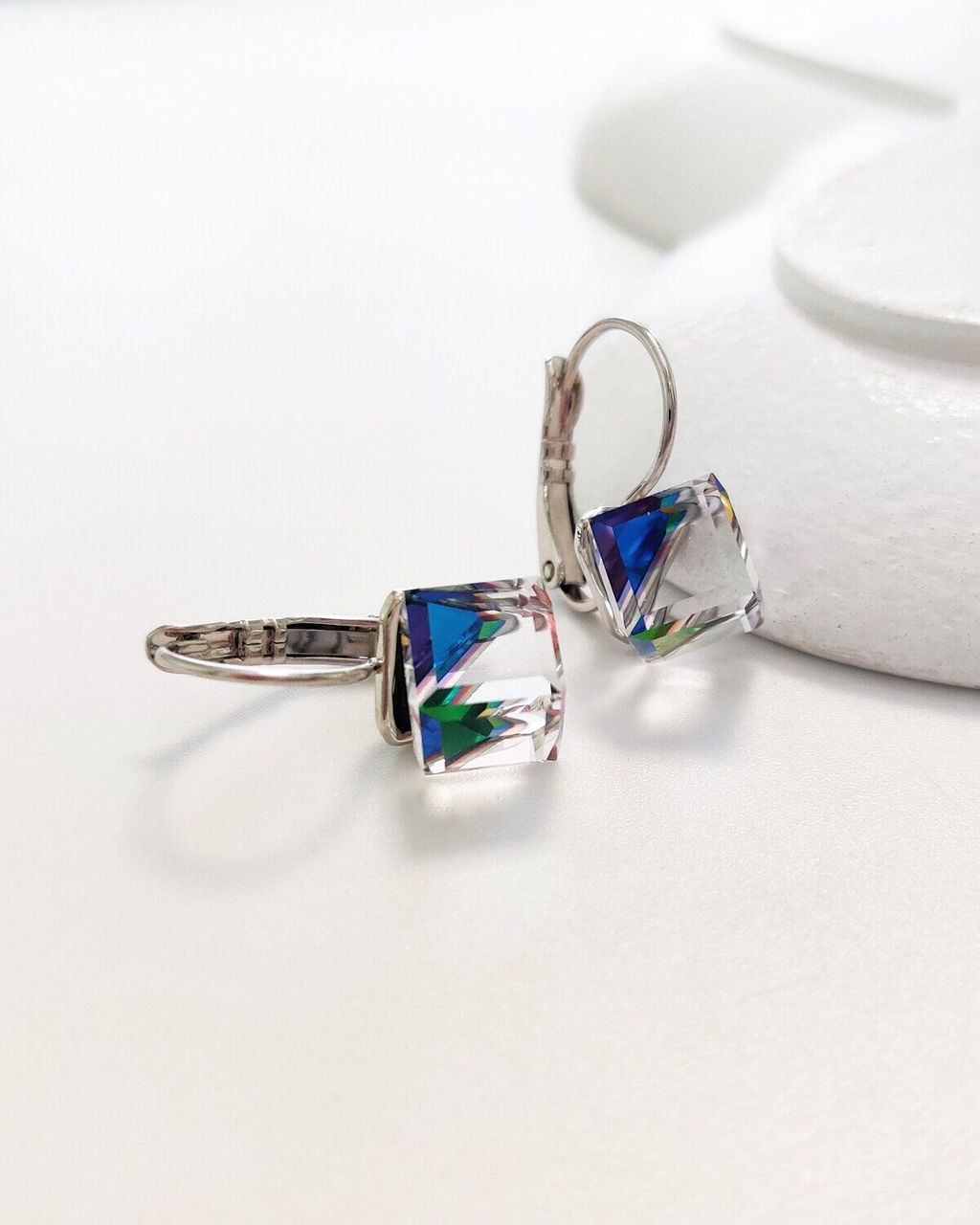 Серьги с кристаллами Swarovski