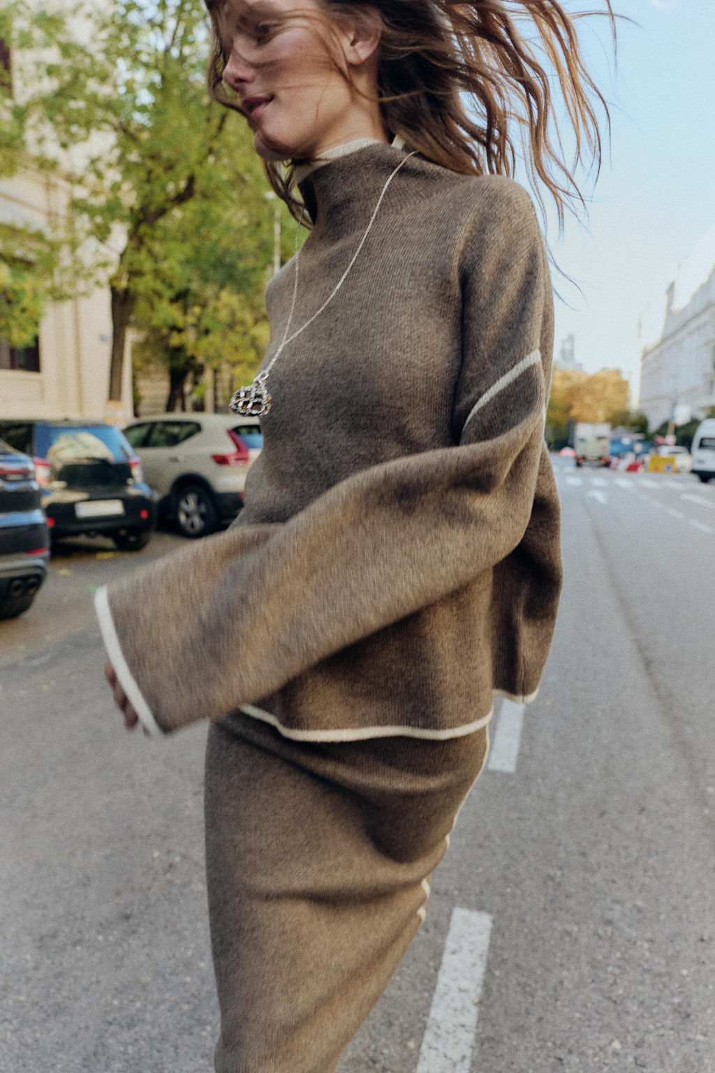 KNIT JUMPER WITH CONTRAST TRIMS - Zara фото 11