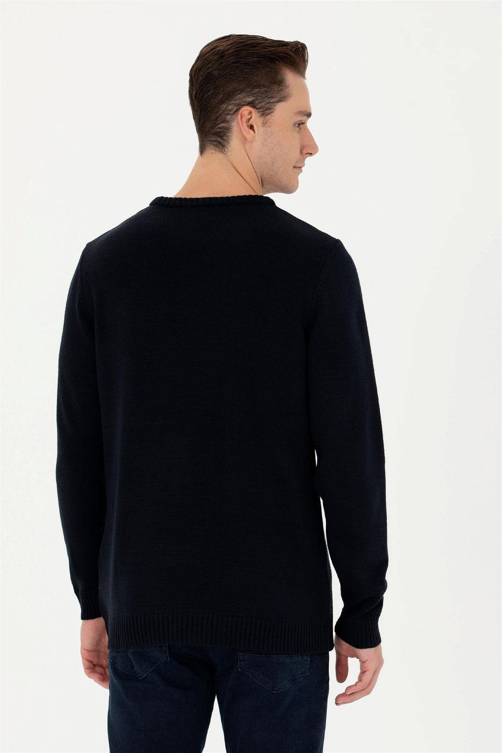 U. S. Polo Assn Мужской темно-синий свитер - U.s. polo assn фото 5