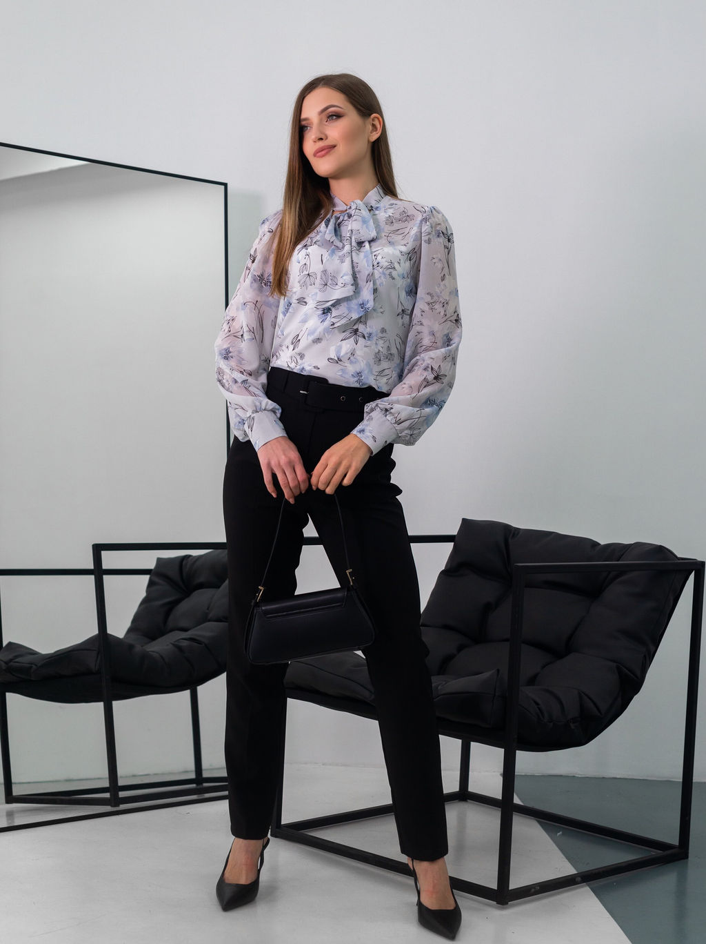 Брюки Стоун one (черный) - Nadi bordo фото 5