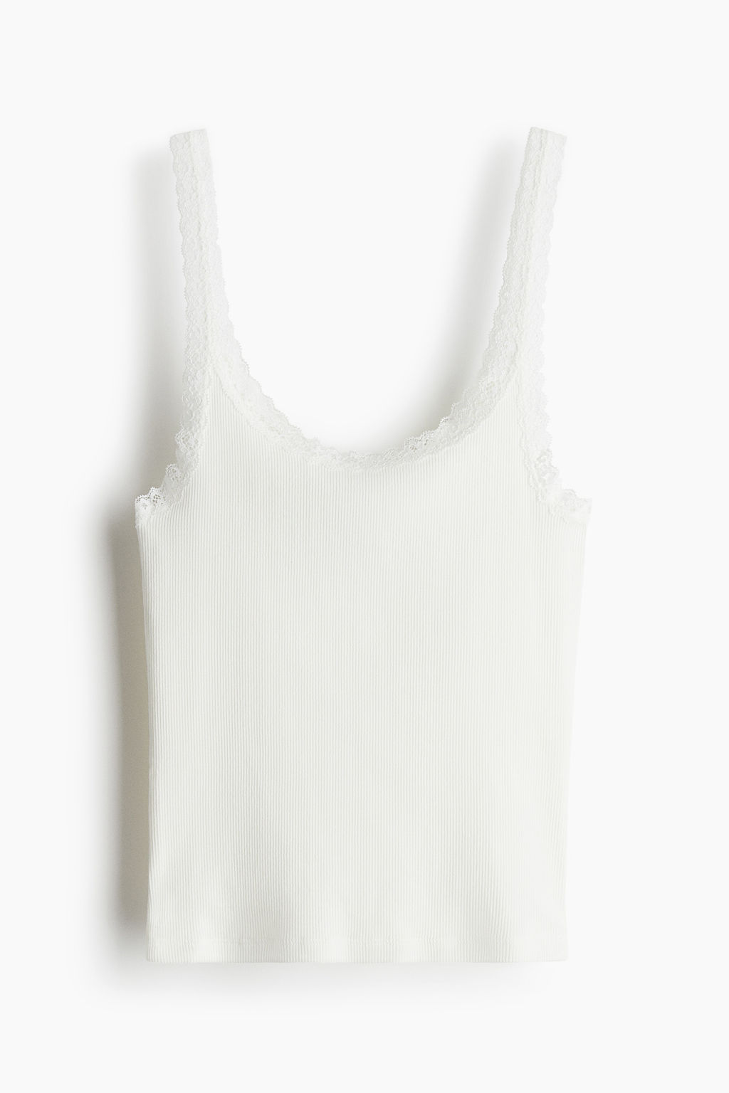 Top de tirantes con ribete de encaje - H&m фото 2