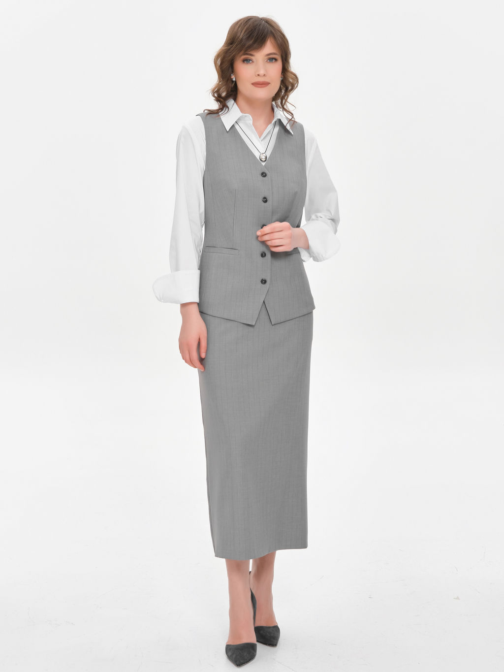 Жилет в полоску - Stilla фото 3